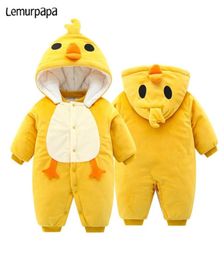 Anime Baby Clothes Romper Onesie Tiger Duck Doraemon Soft Warm ropa de bebe Baby jumpsuits rompers born kids 03Y Costume 2203072280236