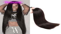 Brazilian Human Virgin Hair 4 Bundles Virgin Hair Natural Color Double Wefts Four Pieceslot Straight Body Wave Long Inch 38inch 32434161