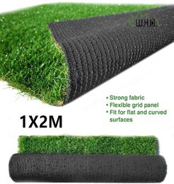 1M2M Outdoor Rug Artificail Grass for Patios Indoor Landscape Decoration Lawn Turf Synthetic Mat for Dog Pet Area Garden Deco1052109