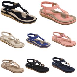 2024 summer women shoes Sandals low heels Mesh surface Leisure Mom Black white large size 35-42 J17-1 GAI