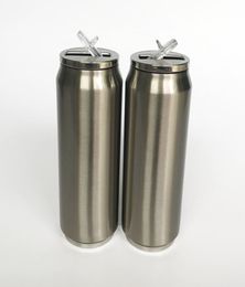 17oz Cola Can Travel Tumbler with Lids Vacuum Insulated Double Wall Stainless Steel Coffee Tea and Cold Water Mug4641104