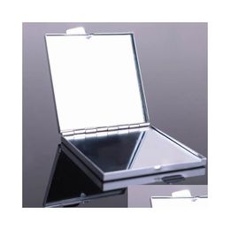 Compact Mirrors Compact Mirror Blank Square Makeup Sier Colour 50X/Lotm060F Drop Delivery Health Beauty Makeup Makeup Tools Accessories Dh3Us