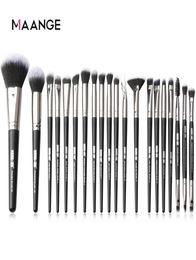 20pcs MAANGE Wooden Makeup Brushes Set Professional With Natural Hair Foundation Powder Eyeshadow For Makeup Bursh Tool 2010071370022