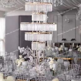 Tall Gold Metal Wedding Decorations Flowers Ball Stand Table Centrepieces for Wedding Backdrop Walkway Stand crystal ceiling stand For Wedding decor