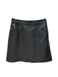 Skirts Two-color Leather Half-skirt Fashion Senior Personality Temperament Comfortable Versatile 2024 Fall And Winter 1130