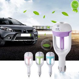 Car Other Auto Electronics New 12V Steam Mini Air Purifier Humidifier Aroma Diffuser Essential Oil Aromatherapy Mist Maker Sprayer For Dh15X