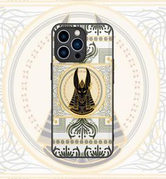 Luxury Leather Cell Phone Cases For iPhone 14 13 11 12 Pro Max XS Anti Shock Ancient Egyptian Style8196779