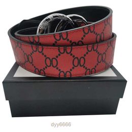 Belts Mens Designer for Men Women Genuine Leather Ladies Jeans Belt Black Red White Casual Strap Snake Buckle Wholesale Cinturones 6ka7