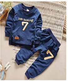 Brand Kids Boy Clothing Suits Autumn Casual Boy Girl Clothes Sets Children Suit Sweat shirts Sports Pants Spring Kids Set 26Y X055281120