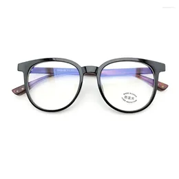 Sunglasses Frames Glasses Vintage Round Frame Anti-Blue Light Women Men Computer Reading Eyeglasses Optical Eyewear Wood Leg Square Clear