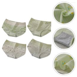 Camisoles & Tanks 4 Pcs Cotton Womens Sanitary Briefs For Antibacterial Supplies Spandex Female Underpants Adorable Printing Girl Anti-