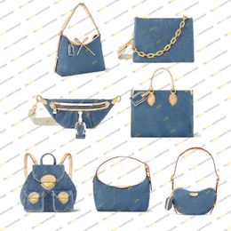 Nyaste designer kvinnor denim canvas väska kvällsväskan koppling tote crossbody handväska shoulerbag påse m46855 m82949 m82950 m46871 m82948 m46837 m24564