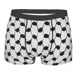 Underpants Palestine Palestinian Keffiyeh Men Underwear Arabic Boxer Briefs Shorts Panties Fashion Breathable For Homme S-XXL