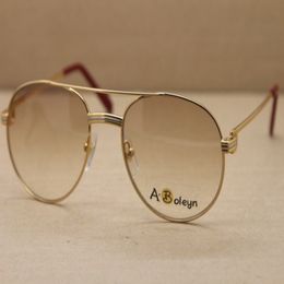 Whole Selling Adumbral UV400 Lens Men famous 1191643 Sunglasses women Outdoors driving C Decoration gold frame glasses Size561913