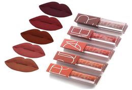 5 Pcs Lip Gloss Set Velvet Lips Tint Kit Matte Liquid Lipstick Waterproof Long Lasting Brings Natural Colour For Make Up Lover3962371