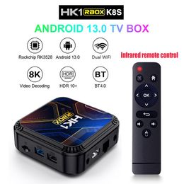 1PC Android 13 TV Box HK1 RBOX K8S RK3528 64GB 32GB 16GB 2,4G 5G WiFi6 BT4.0 8K Dekodowanie odtwarzacza Dekodowanie multimediów