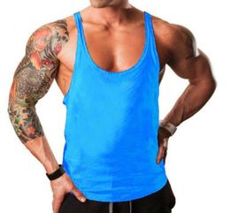 Men039s Tank Tops Arrivals Bodybuilding Stringer Top Man Cotton Gym Sleeveless Shirt Men Fitness Vest Singlet Sportswear Workou6042694580