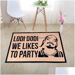 Carpets Novelty Record Player Welcome Door Mat Retro Vintage Dj Turntable Doormat Rug Carpet Floor Entry Music Lover Home Decor Drop Dh1Ui