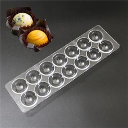 14 cavities 3D sphere Ball Shaped Hard Polycarbonate Moulds Mould For Chocolate280h