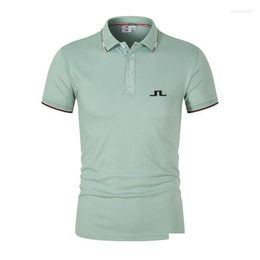 Men'S Polos Summer S Fashion Brand Men Golf Shirts Short Sleeve Breathable Shirt Tops Mens Business Casual Wear Drop Delivery Apparel Dhpfp
