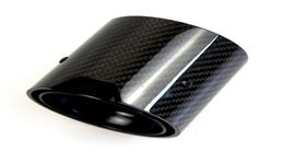 New Model M logo Carbon Fibre Exhaust Tip for BMW F87 M2 F80 M3 F82 F83 M4 Black Glossy End Pipe Muffler Tips9525860