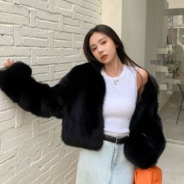 High End Full Leather Fox For Women's Short, Fashionable And Versatile Fur Coat New Model 996548