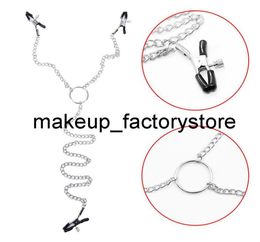 Massage Sexy Toy Flirt Stimulation Breast Nipple Labia Clamps With Chain Clips Slave BDSM Fetish Erotic For Women Couples Adult Se5440029