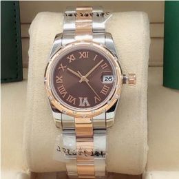 Women Watches fashion ladies mechanical watch 31mm 6 digits diamond automatic movement stainless steel strap waterproof watche255A