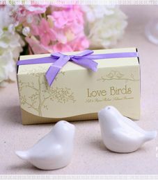 Spice Tools Ceramic Love Birds Salt and Pepper Shaker Party Wedding Favors8857702