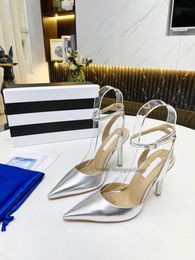 Aquazzura Shoes Tequila Sandals Sparkling Party crysta buckle Clear Pvc Dress Shoes women Heels lady wedding sexy strap leather sole sandal 2024 w5dR#