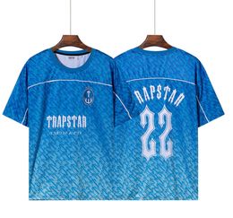 designer Tees Trapstar Mens T-Shirts Street Fashion Brand Gradient Sports Short Sleeve Basketball Shirt Soccer Tee Mesh Breathable Training12