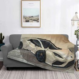 Blankets Lotus 2014 Painting Soft Warm Throw Blanket Car Fastest Sports Automobile Vehicle Automotive