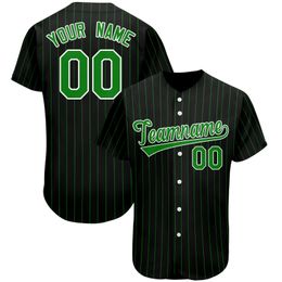 Custom Baseball Jerseys Personalized Design Your Name/Number Striped Printed Shirts Softball Training Uniforms Men/Women/Youth 240305