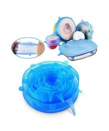 Silicone Stretch Suction Pot Lids Tools Food Grade Fresh Keeping Wrap Seal Lid Pan Cover Nice Kitchen Accessories 6PCSSet LXL5687170941