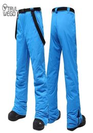 Outdoor 35 Degree Snow Pants Plus Size Elastic Waist Lady Trousers Winter Skating Skiing For Women Men3552841