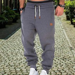 Men's Pants Small Items Carrying Breathable Sports With Drawstring Waist Ankle-banded Design For Jogging Gym Workouts Soft
