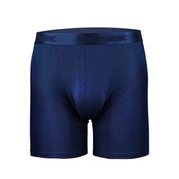 Ice mesh hole men's underwear sports running plus long anti-wear leg Modal boxers long leg quarter pants T240309