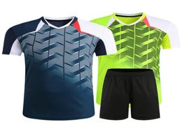 New badminton Tshirt men039s and women039s tennis shirts fastdrying table tennis shorts fastdrying breathable 9838182