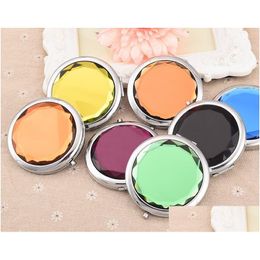 Compact Mirrors Cosmetic Compact Mirror Engraved Crystal Magnifying Mti Color Make Up Wedding Favor Gift Drop Delivery Health Beauty M Dhkix