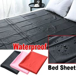New PVC Plastic Adult Sex Bed Sheets Sexy Game Waterproof Hypoallergenic Mattress Cover Full Queen King Bedding Sheets C1026239P