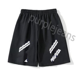 Mens Shorts Designer Shorts Offs Men Casual Jogging Sport Offs Short Pants White Pattern Solid Colour Drawstring Offs Shorts Loose Dry Gym Sports White Clothing 9972