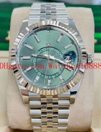 High Quality Topselling 336934 Green Dial Jubilee Band Mechanical Automatic Movement Men's Wristwatches 42mm Sapphire Mens Watch