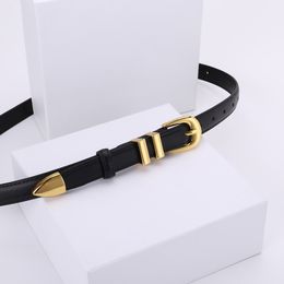 مصمم نسائي فاخر للسيدات Taurillon حزام دبوس الأزياء الحزام الجلدي الأصلي الحزام النسائي الحزام الفاخر النحيف مع صندوق