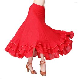 Stage Wear Modern Dance Long Dress Waltz Ballroom Competition Large Swing Skirt Performance Costume Sequin