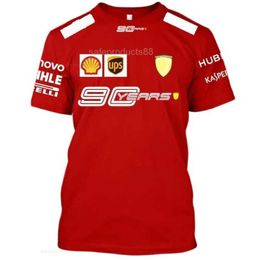 Men's T-Shirts 2024 New F1 Red Team T shirt Men Extreme Sports Racing Suit Harajuku Street Fashion Formula 1 Oversi