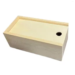 Storage Boxes Wooden Makeup Organizer Thick Practical Stylish Desk Household Durable For Living Room Bathroom Countertop Pen