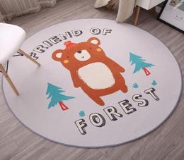 Circular Carpet Mat Swivel Chair Computer Cushion Basket Cradle Cushion Bedside Carpet For Children039s Bedroom Living Room Flo1488985914