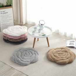 Diameter 45cm 55cm--Rose Cushion Office Chair Pad Tatami Plush Padded Cushion Mat293M