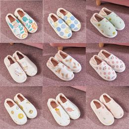 Nonslip Womens Soft Winter Pregnant Bottom Fruit Home Postpartum Large Size Cotton Slippers Size 36-41 G 28