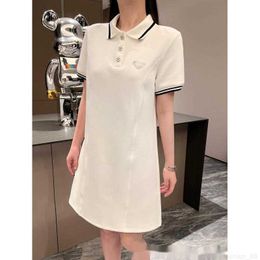 designer P Family 23SS New Summer Dress Polo Shirt Dress Fashionable and Fashionable, Simple and Sweet Style VN05